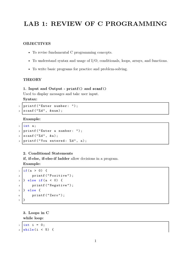 Lab 1 Exercises | PDF | Computer Science | Software Development
