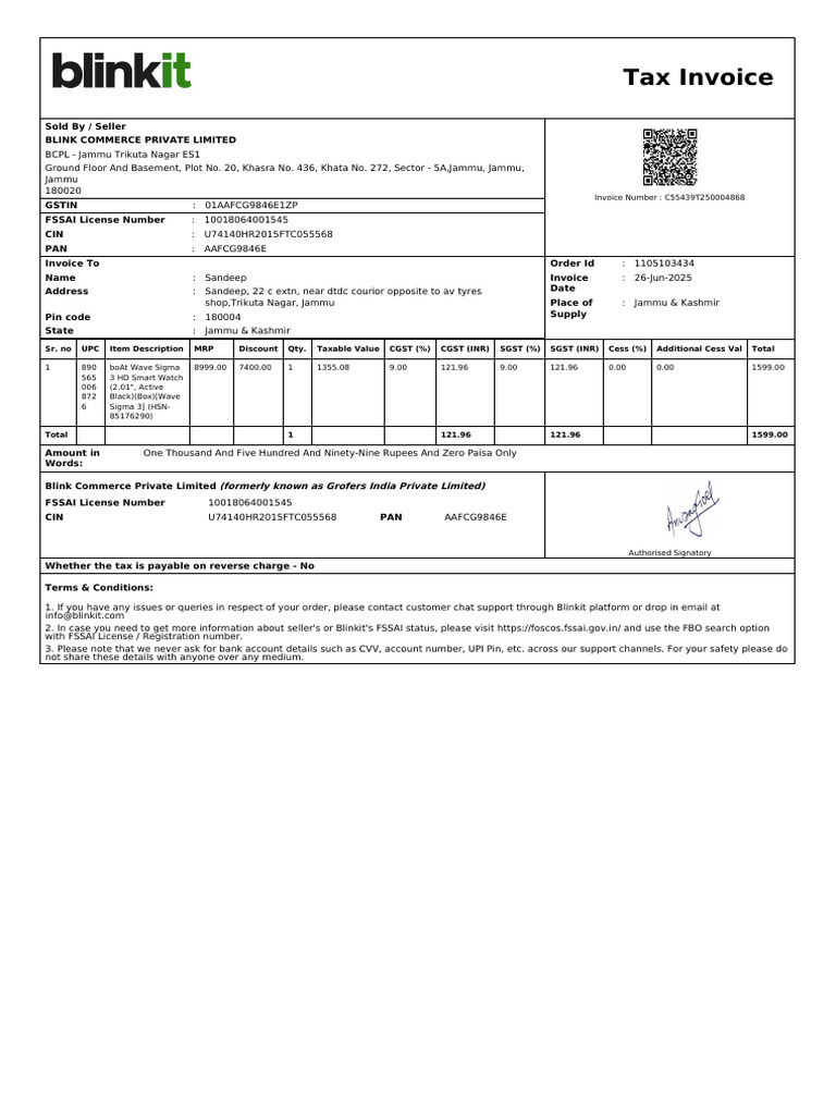 ForwardInvoice ORD278952214 | PDF | Invoice | Government Finances