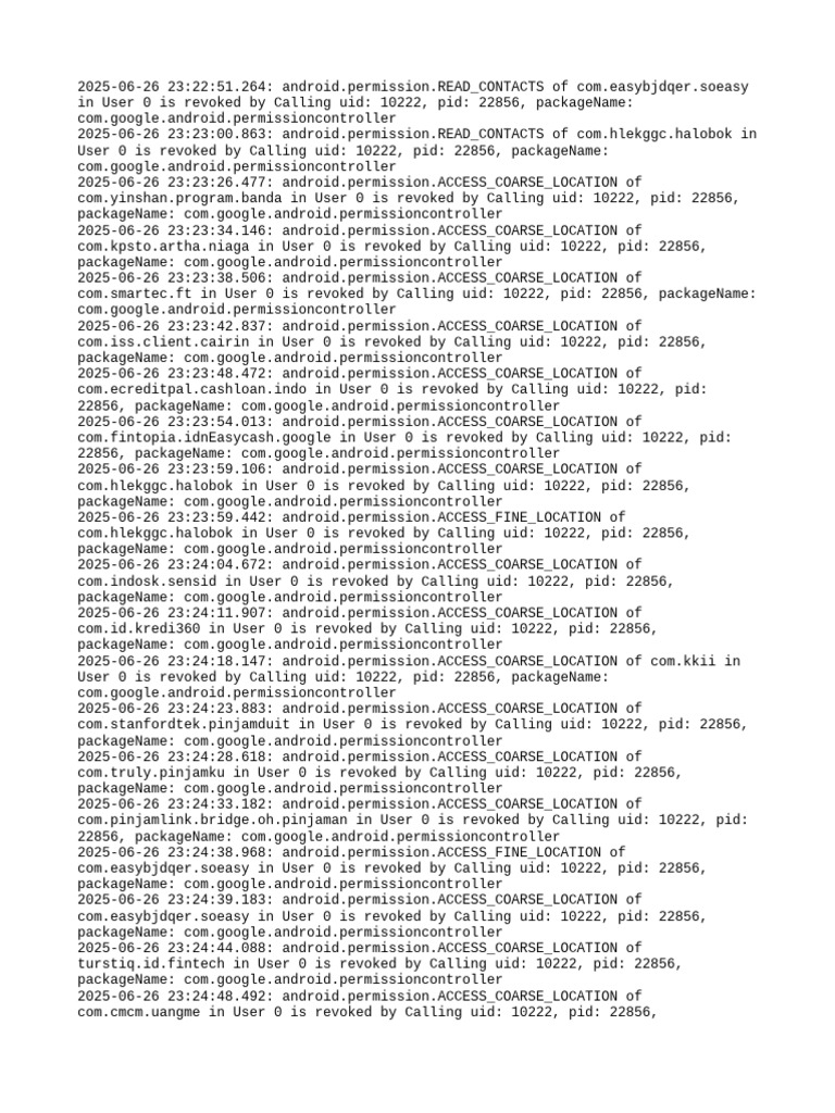 Perm Debug Info | PDF