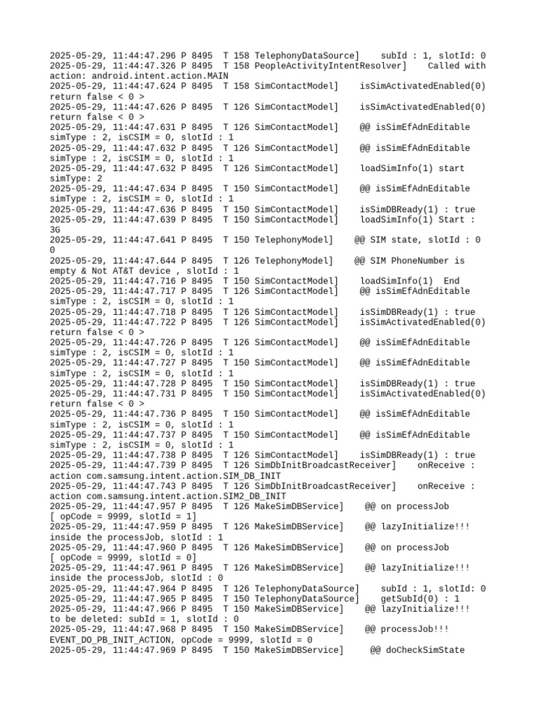 SIM Card State and Data Logging | PDF | Mobile Computers | Consumer ...