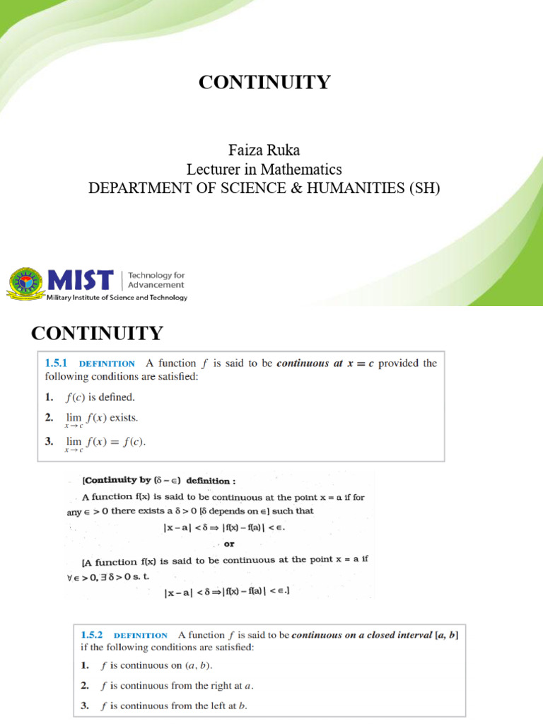 Math 101 Continuity | PDF | Mathematics