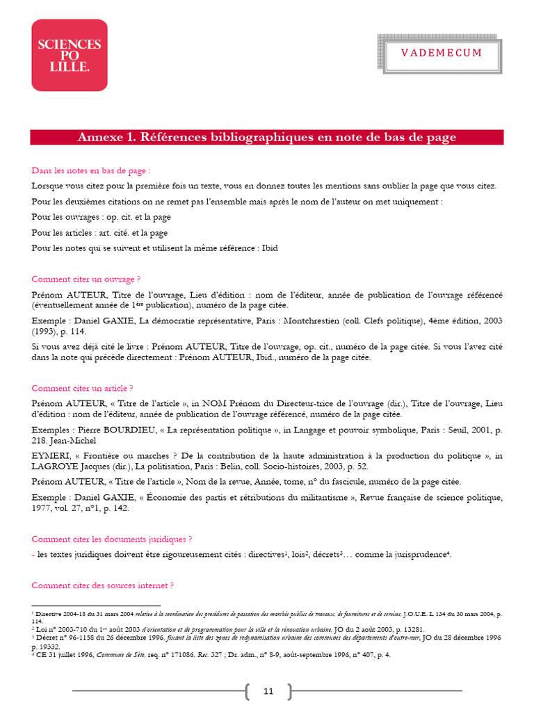 Citer et rédiger une bibliographie mémoire | PDF