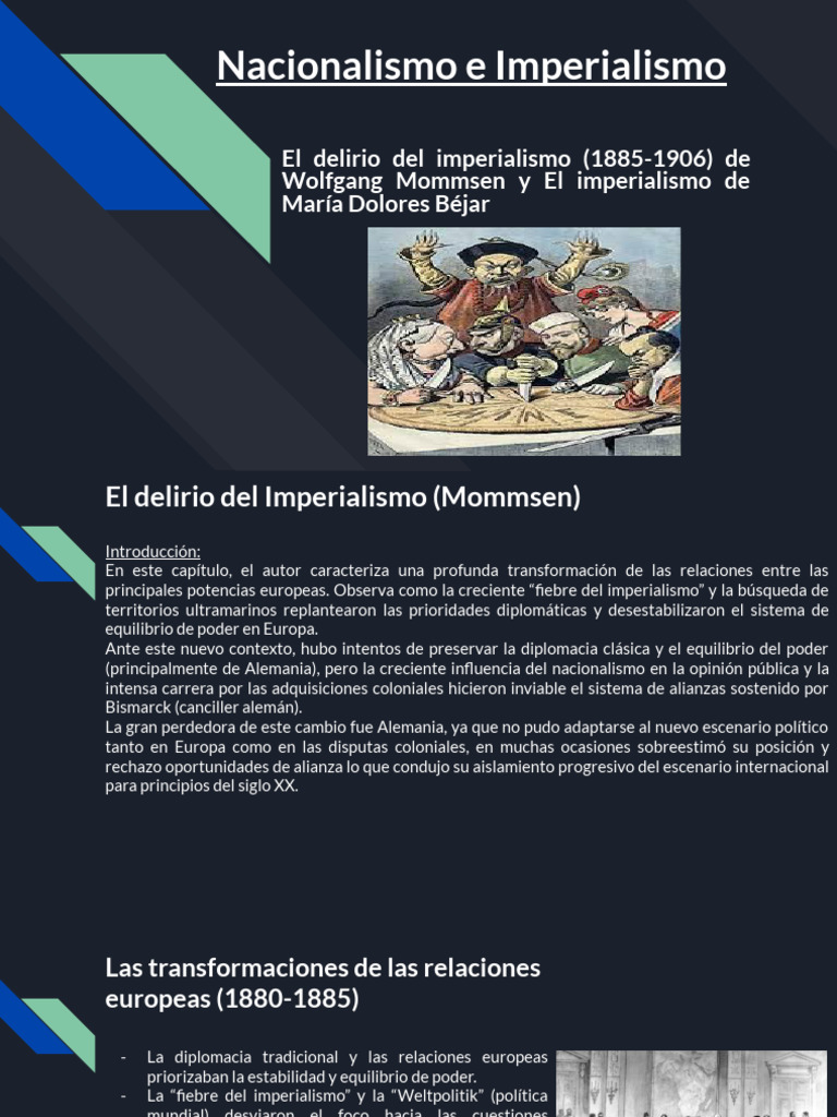 Nacionalismo e Imperialismo en Europa | PDF | Colonialismo | imperio Alemán