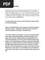 Sample Speech by School Principal On Graduation Ceremony | PDF ...