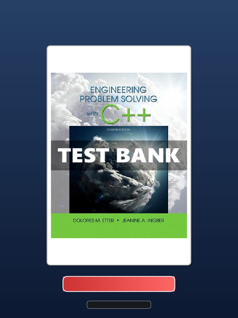 Engineering Problem Solving With C 4 Ed Etter Ebook and TestBank Bundle ...