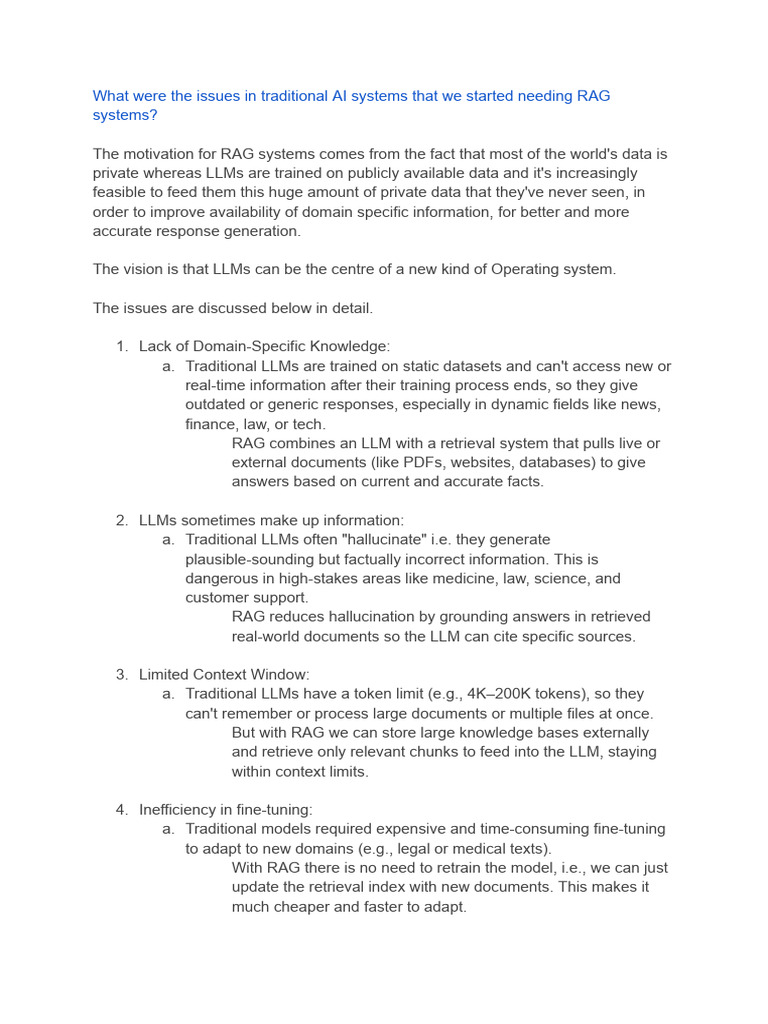 RAG Systems: Enhancing AI Efficiency | PDF | Information Science ...