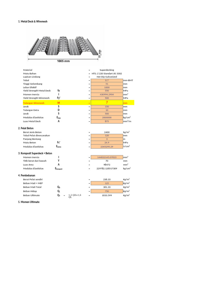 Metal Deck Specifications and Analysis | PDF | Structural Engineering ...