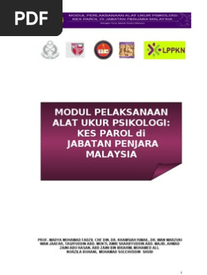 Modul Pelaksanaan Alat Ukur Psikologi Pdf