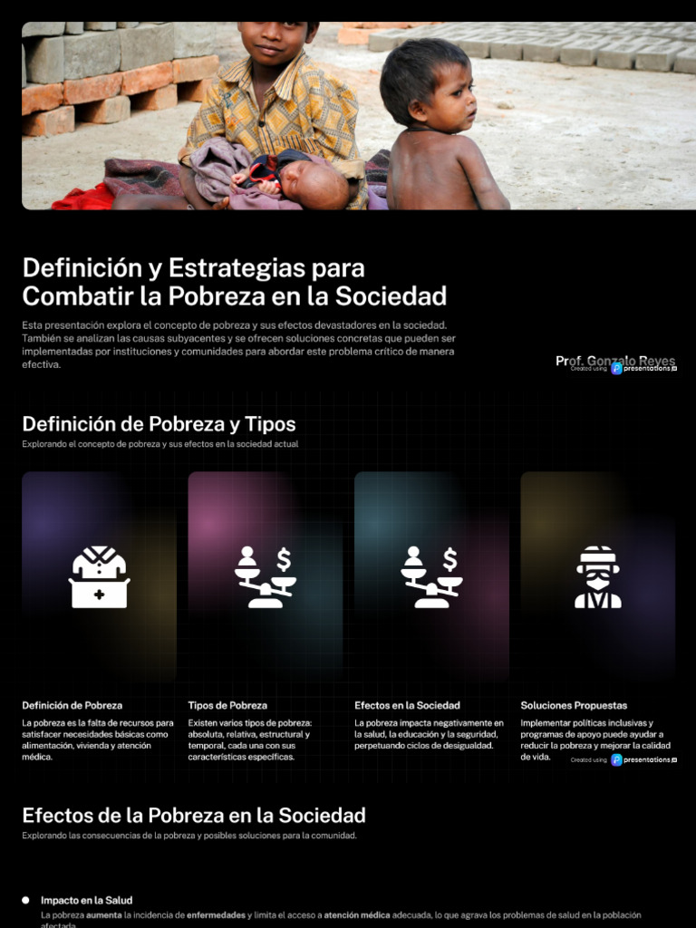 Definición de Pobreza y Soluciones para La Sociedad | PDF