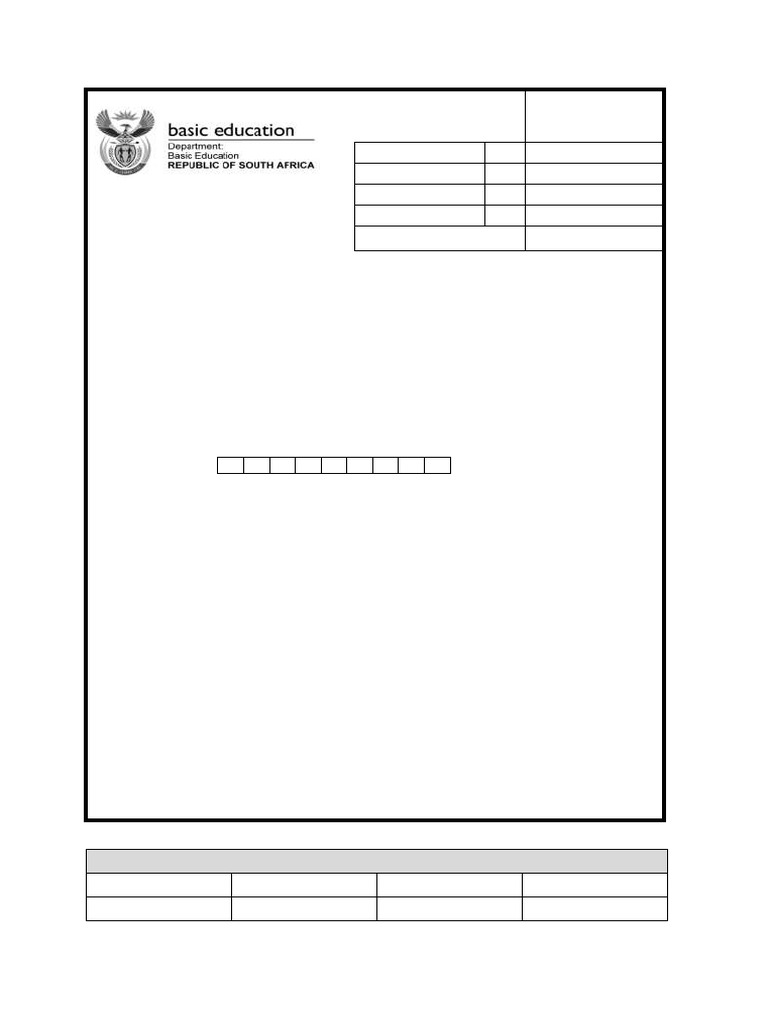 GEC Grade 9 2024 Answer Booklet | PDF