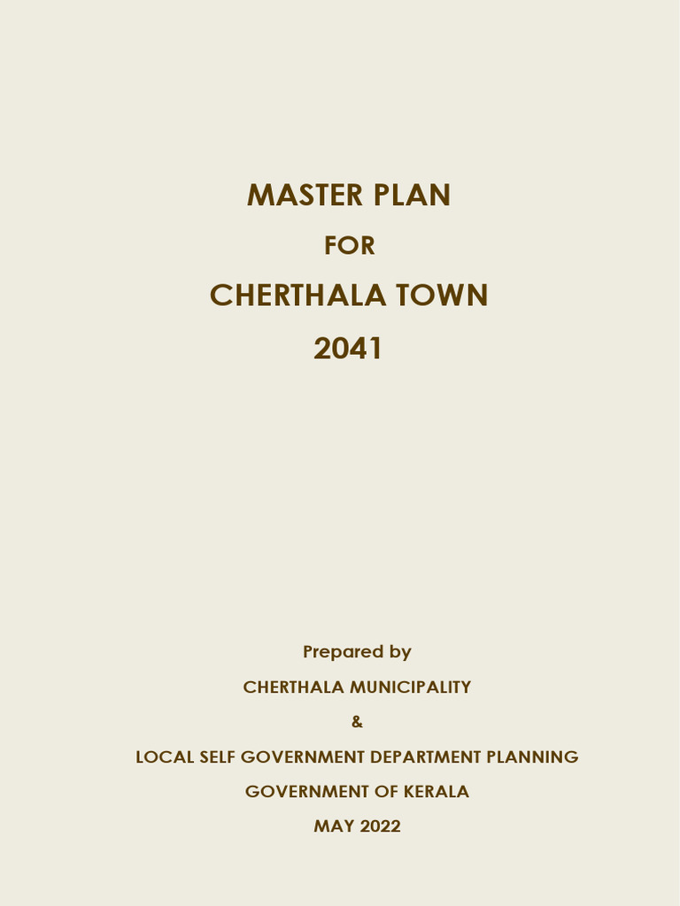 Master Plan Report (Cherthala) | PDF