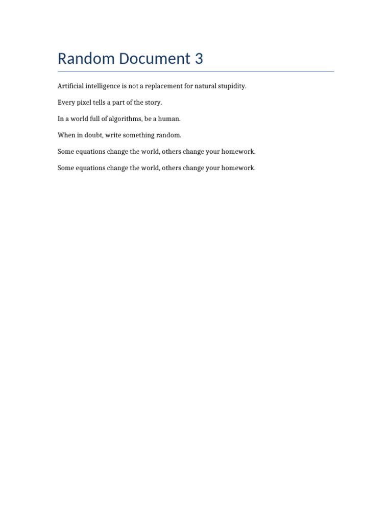 Random Doc 3 | PDF