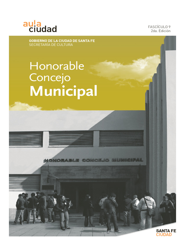 Aula Ciudad Concejo Municipal de Santa Fe Fascículo 9 | PDF | Ejecutivo ...