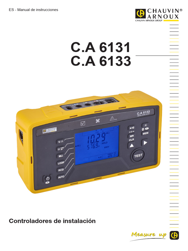Manual de Instrucciones C.A 6131/6133 | PDF | Reciclaje | Ingenieria ...