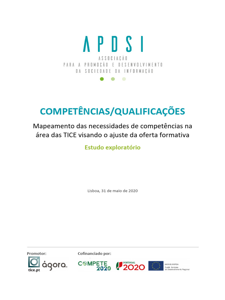 Mapeamento de Competências TICE em Portugal | PDF | Tecnologia da ...