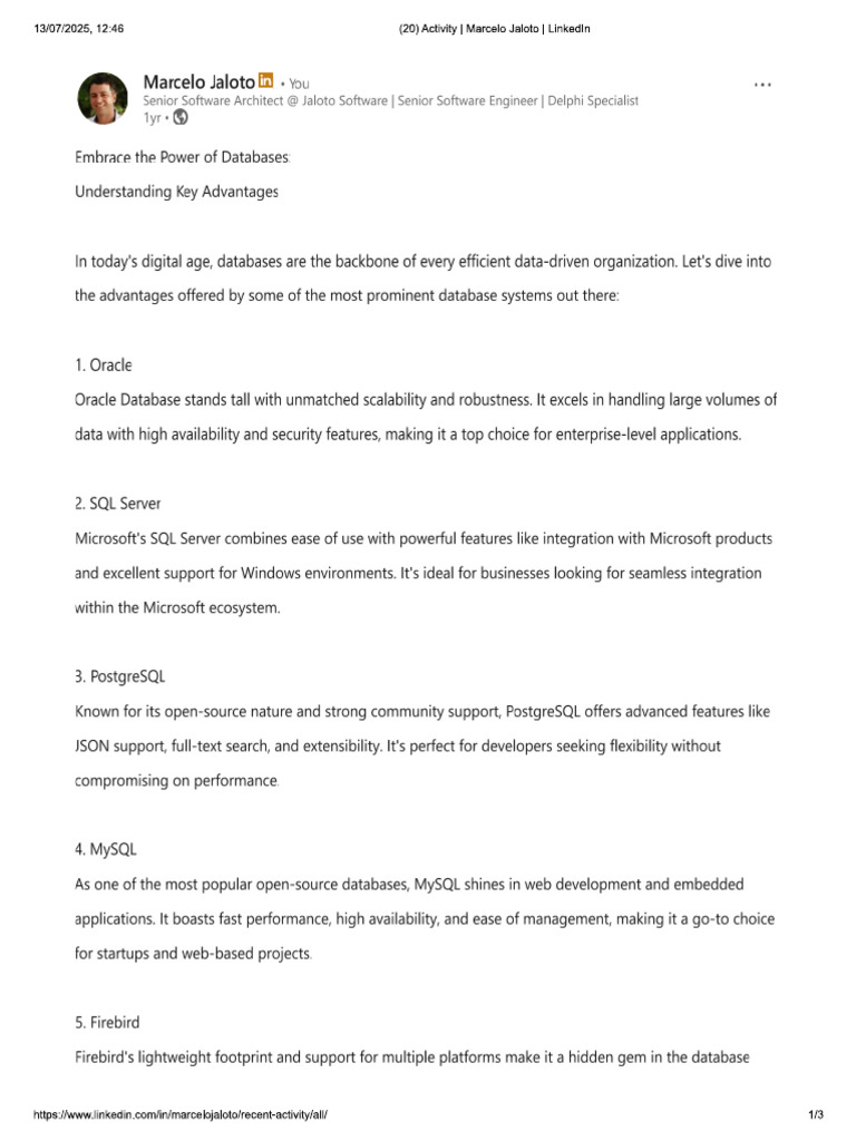 Embrace The Power of Databases Understanding Key Advantages | PDF