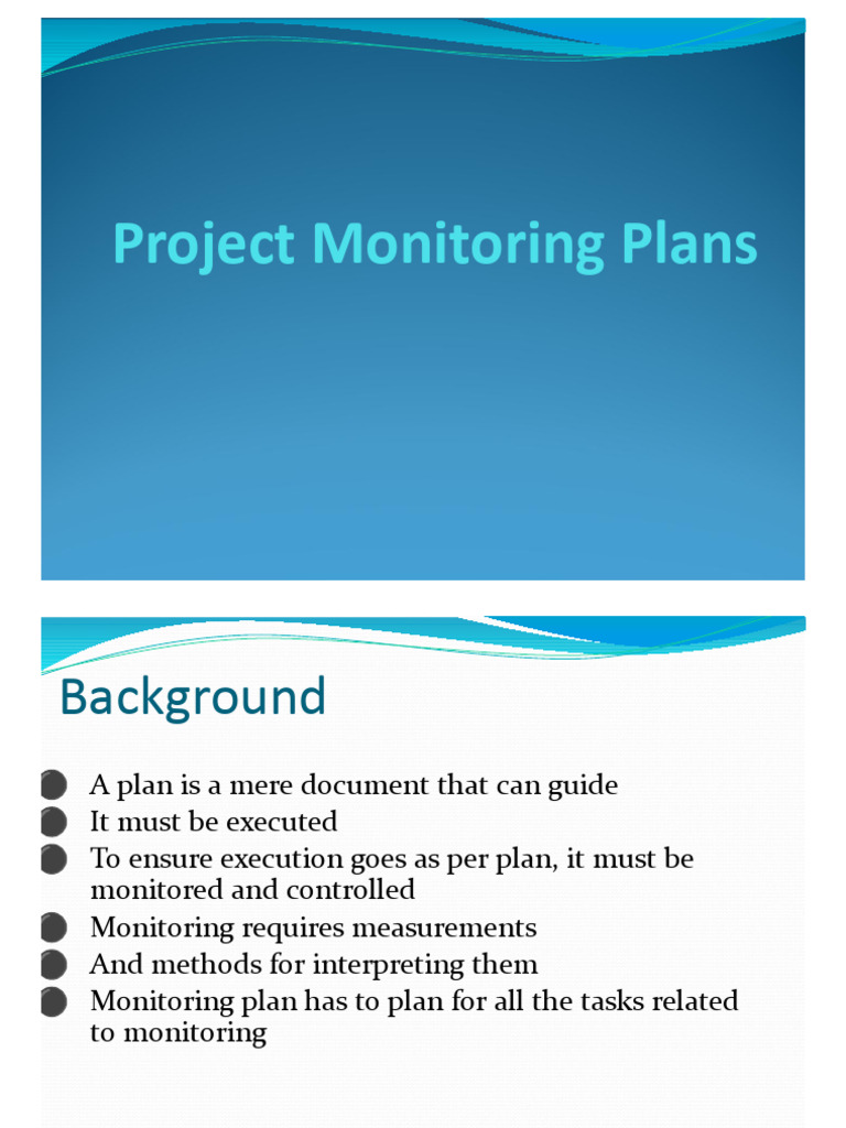 Effective Project Monitoring Plans | PDF | Project Management | Risk