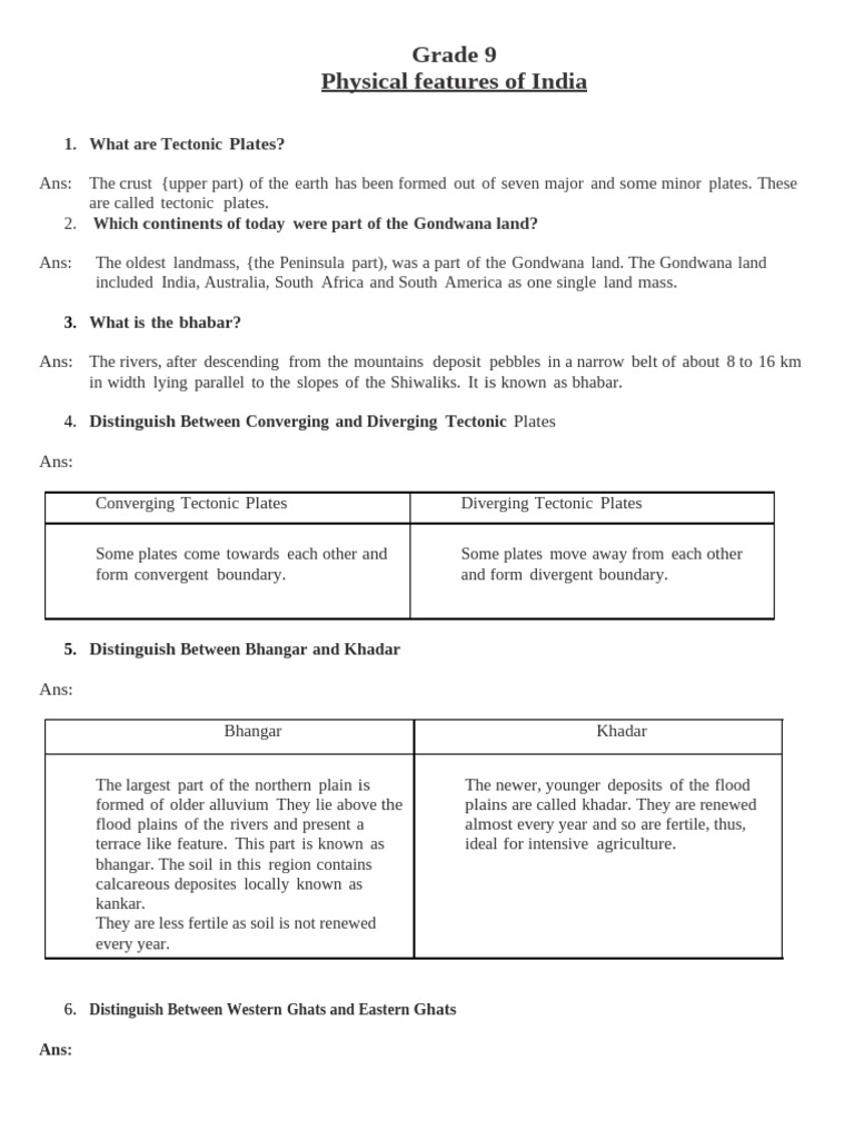 Bhangar vs Khadar: Key Differences | PDF | Himalayas | Plate Tectonics