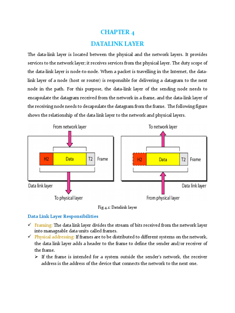 Overview of Data Link Layer Functions | PDF | Computer Network ...