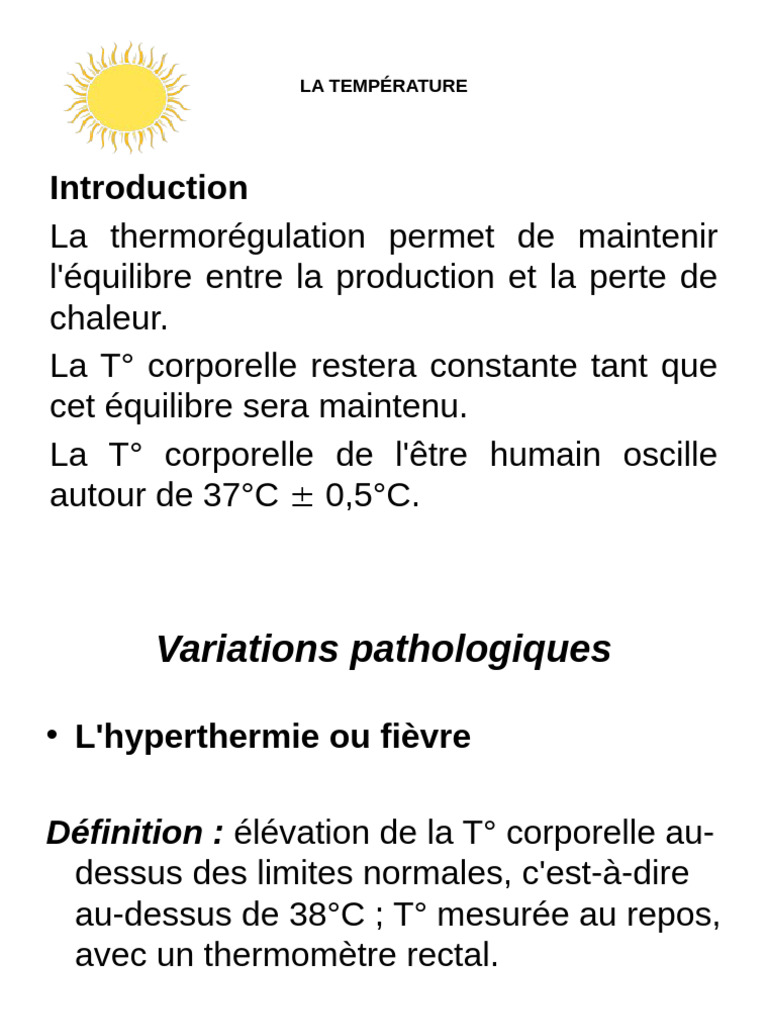 1 Temperature | PDF | Thermomètre