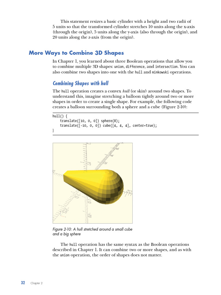 openSCAD 4 | PDF | Shape | Sphere