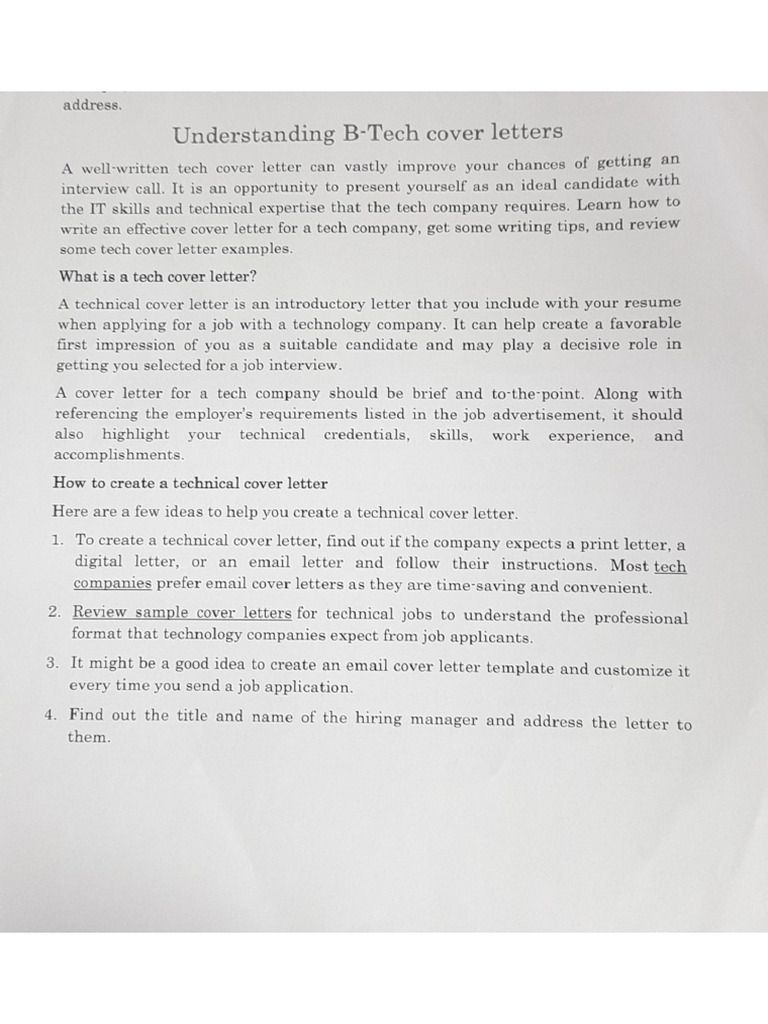 Cover Letter PDF | PDF