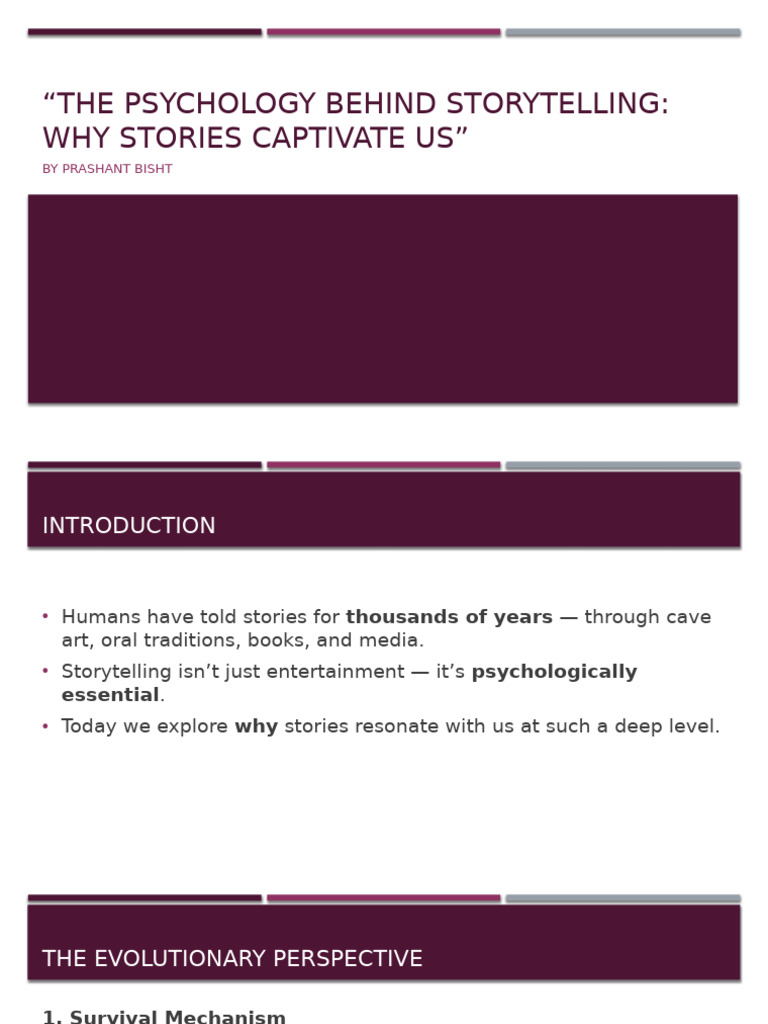 The Psychology Behind Storytelling | PDF