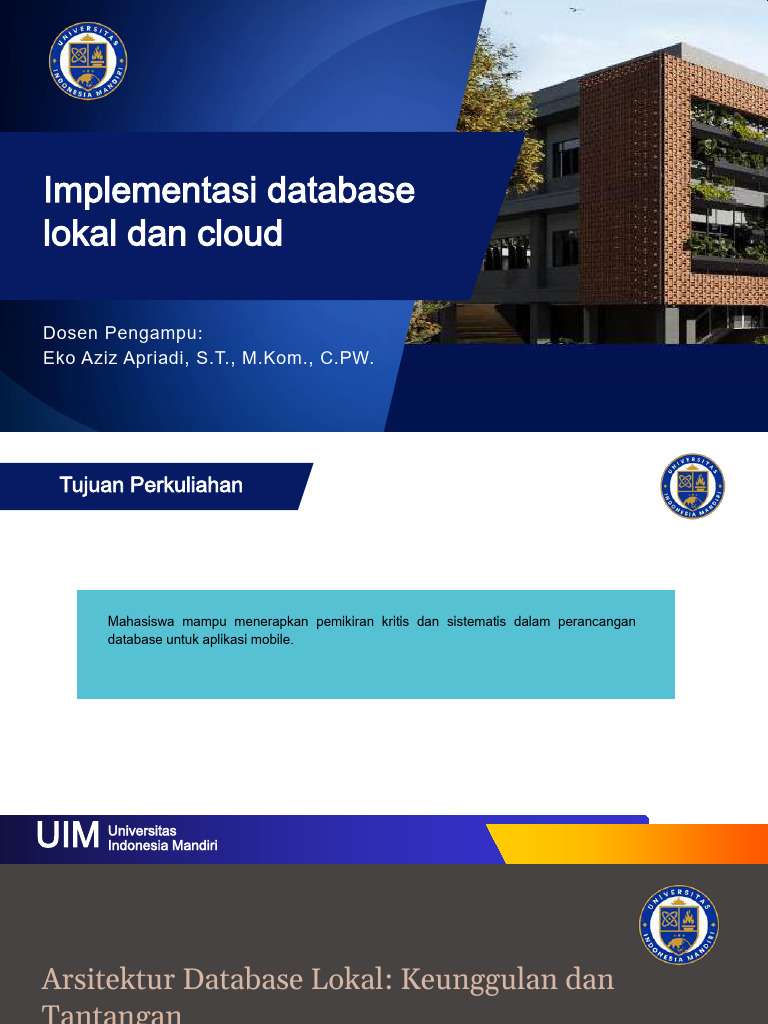 Perbandingan Database Lokal dan Cloud | PDF