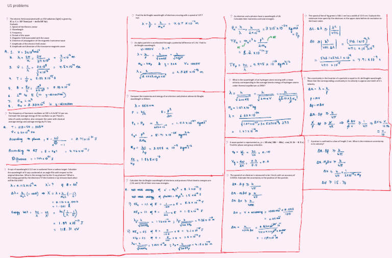U1 Math Engineering SEM 1 | PDF | Electron | Wavelength
