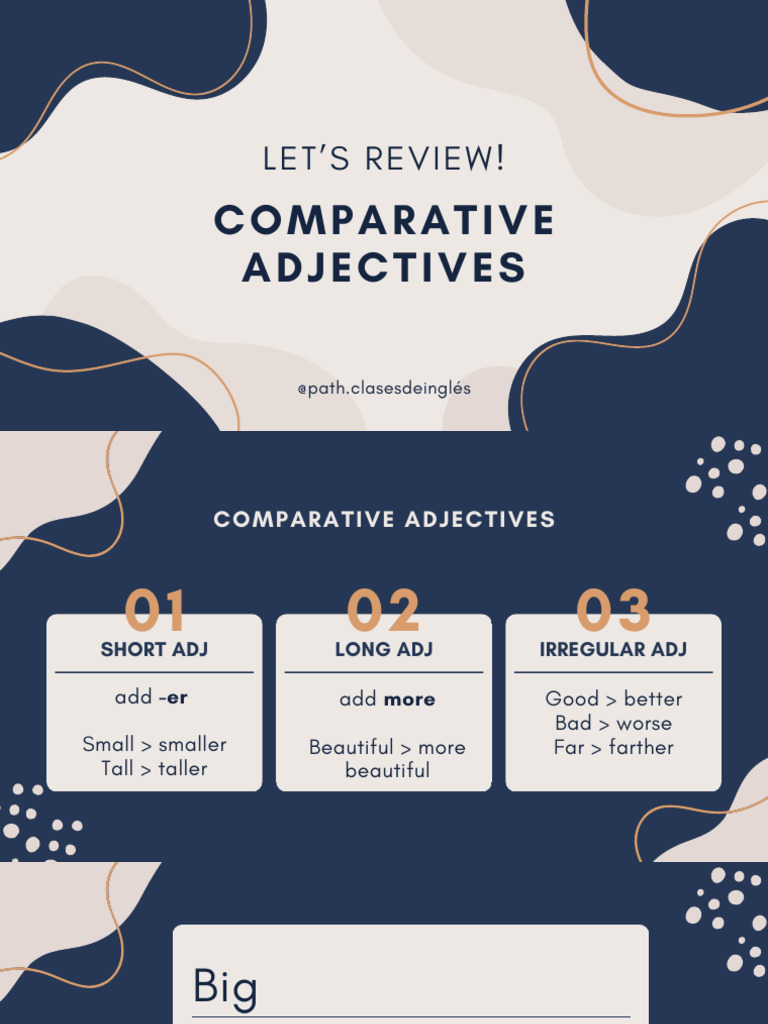 Comparative Adjectives | PDF