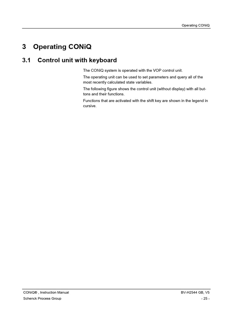 Operating Instructions for CONiQ System | PDF | Computing