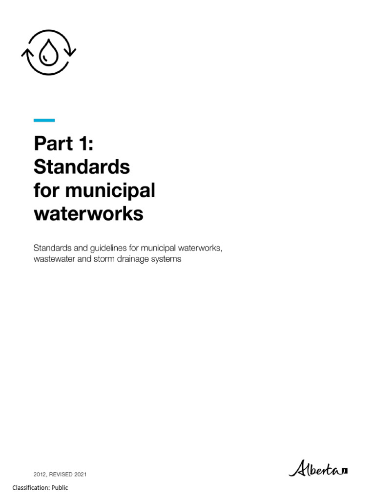 Municipal Waterworks Standards Guide | PDF | Water Purification ...