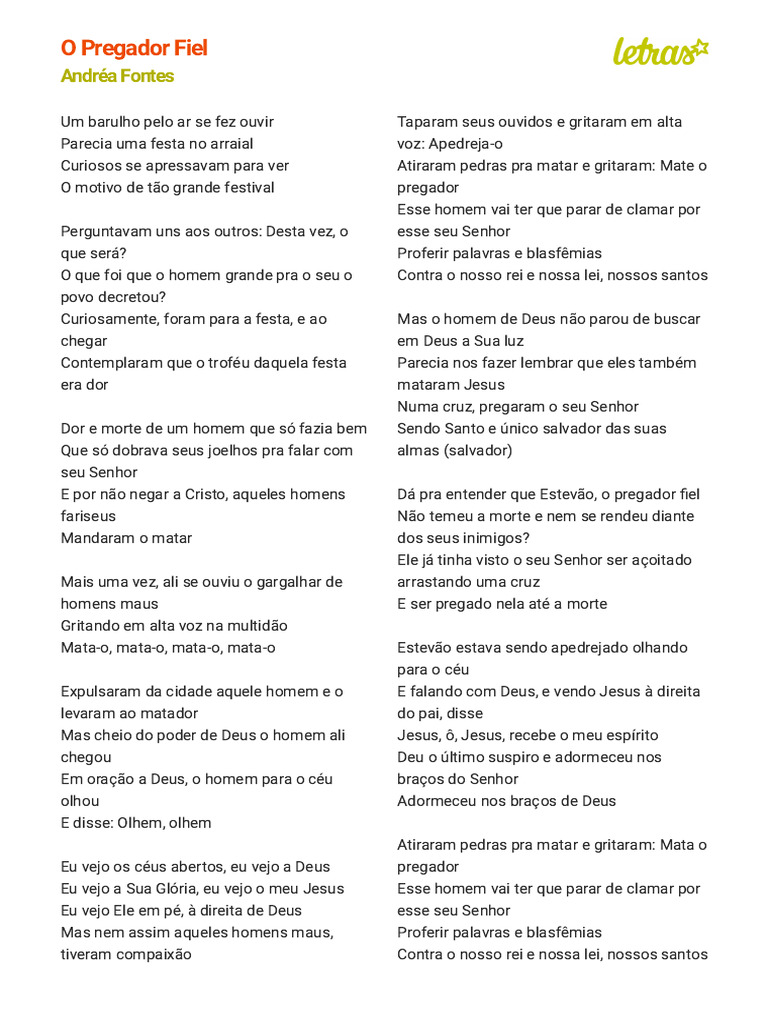 O PREGADOR FIEL - Andréa Fontes (Impressão) | PDF | Jesus | Deus