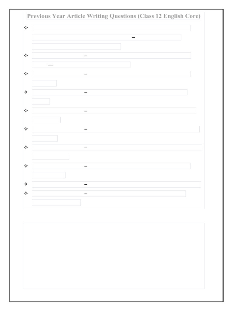 Article Writing Questions | PDF | Adolescence | Social Media