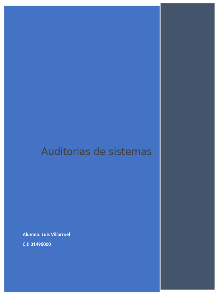 Trabajo de Auditoria Informatica | PDF | La seguridad informática ...