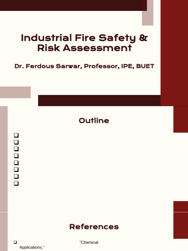 Industrial Fire Safety Risk Assessment Guide | PDF | Explosion | Combustion