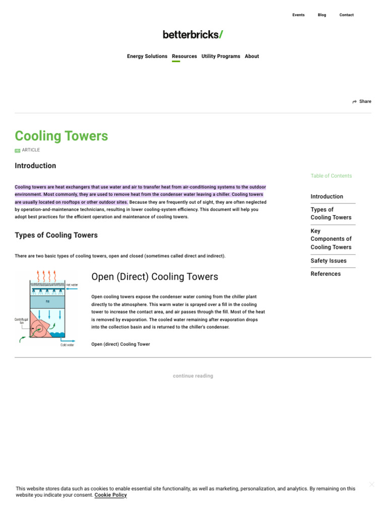 Cooling Tower Operation Manual | PDF | Sustainable Building | Building ...
