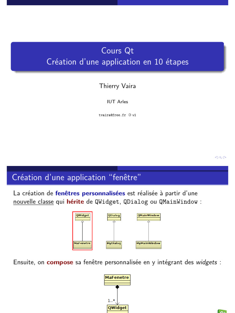 Tutoriel de création d'application Qt | PDF | Projets de logiciel libre ...