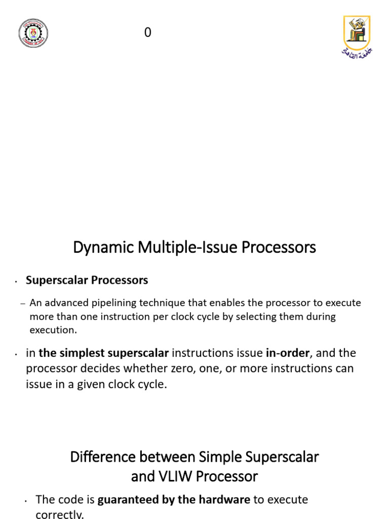 Dynamic Multiple-Issue Processors Explained | PDF | Central Processing ...