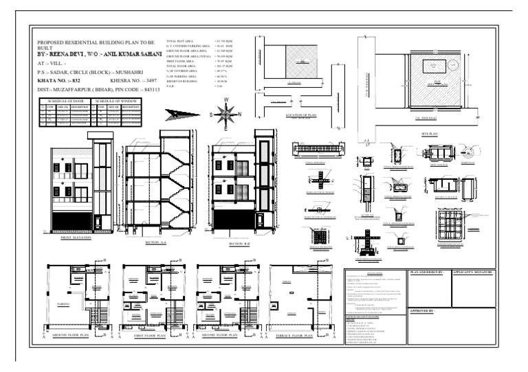 Residential Building Plan and Design | PDF