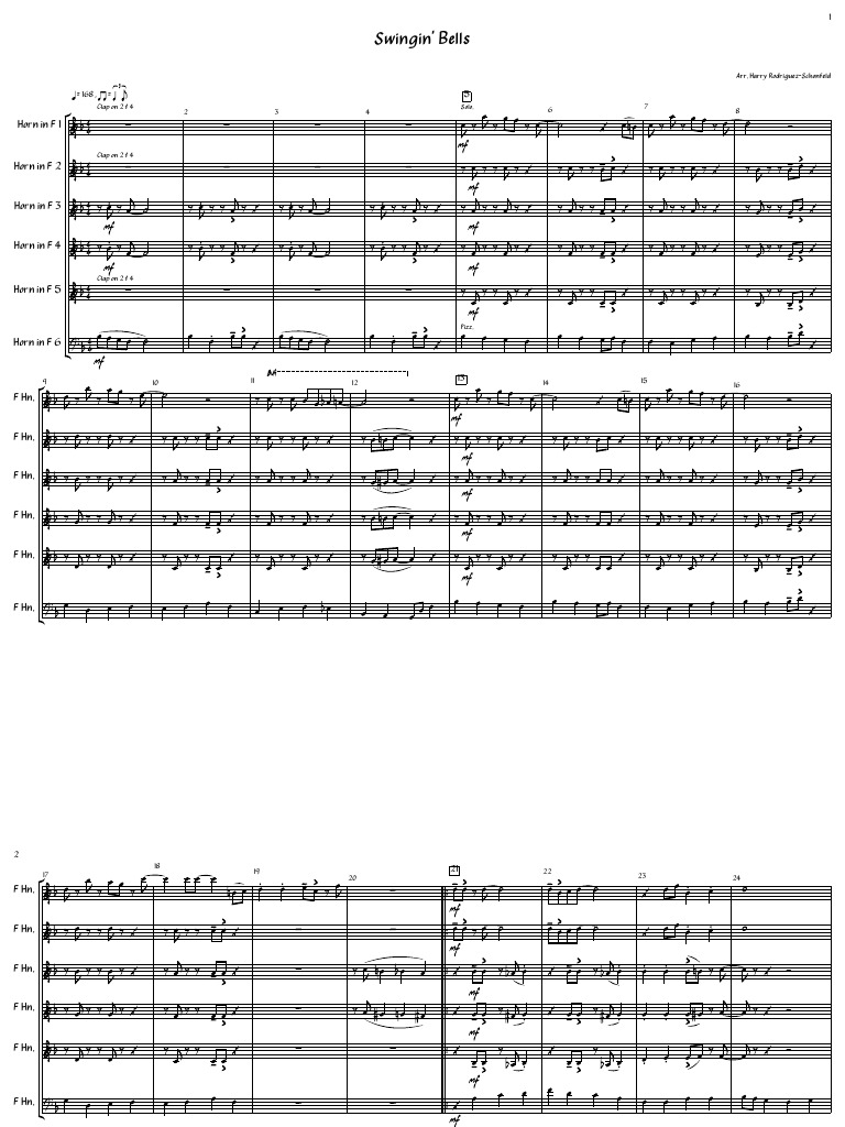 Horn in F Sheet Music Arrangement | PDF