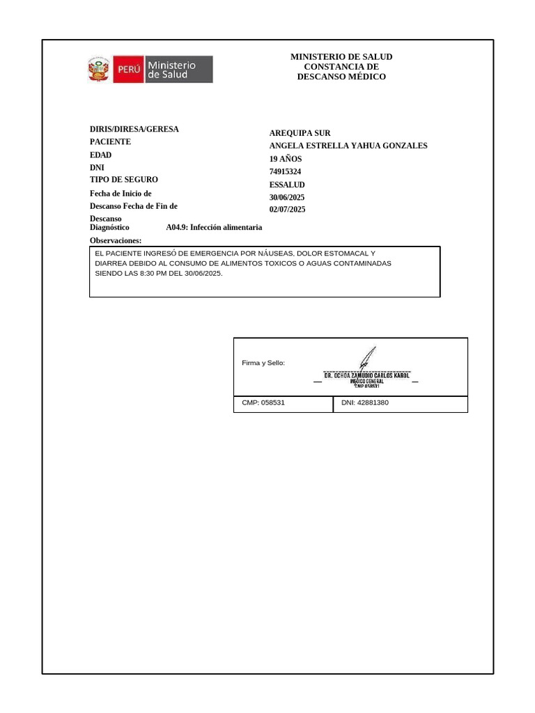 Constancia | PDF