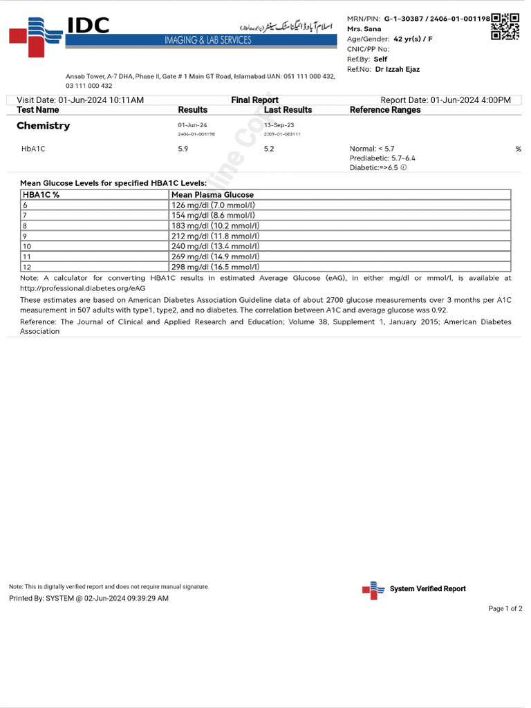 Patient Report PDF | PDF