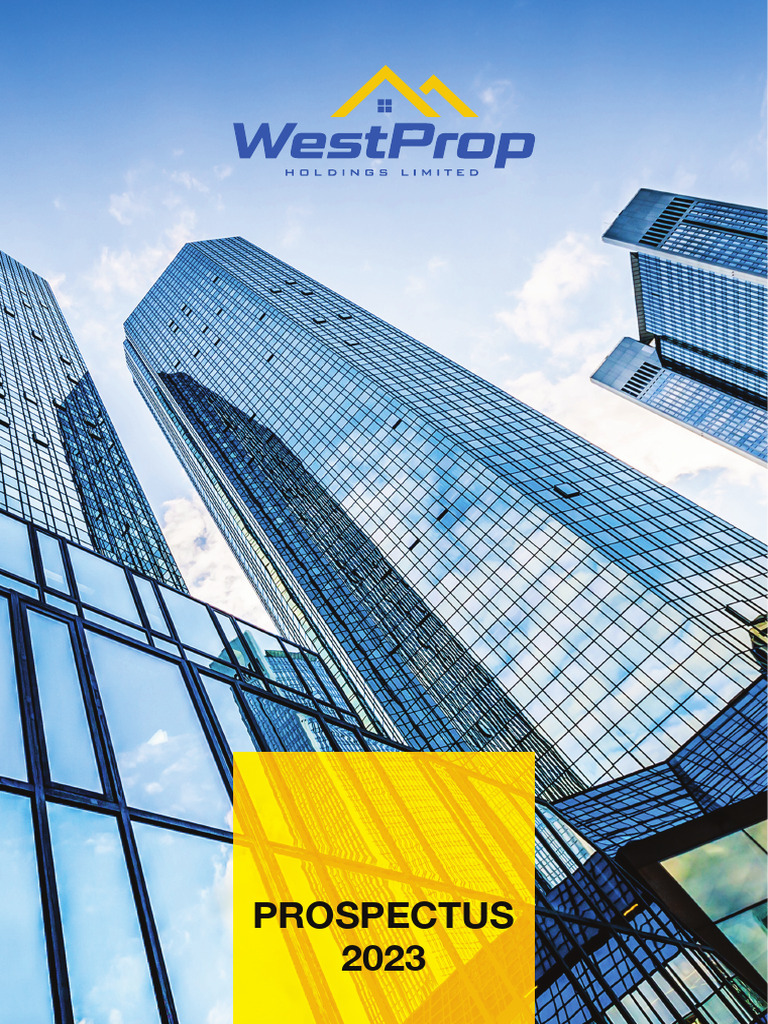 WestProp Holdings 2023 Prospectus | PDF | Securities (Finance ...