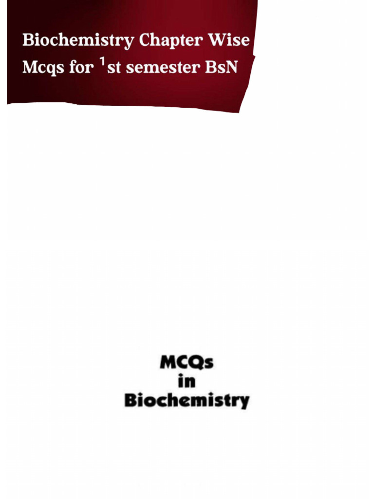Biochem Chapter Wise by Pir Hamza | PDF