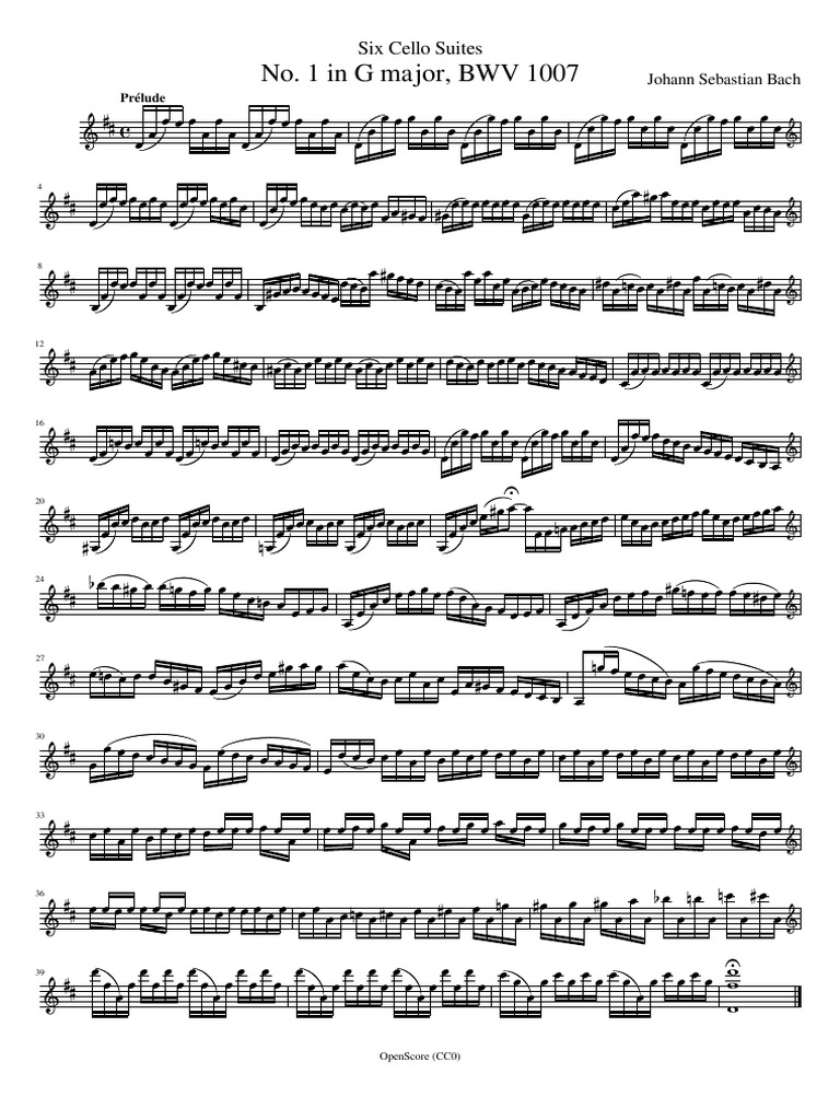 6 Cello Suites BWV 1007-1012 Johann Sebastian Bach Johann Sebastian ...