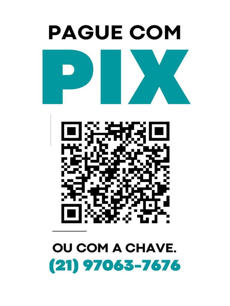 Cartaz QR Code Pix Simples Comercial | PDF
