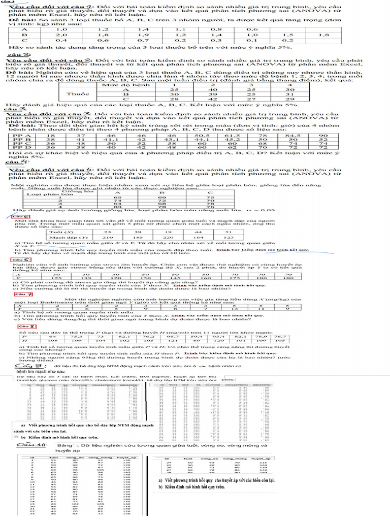 Bai Tap Nhom Thuc Hanh Excel | PDF