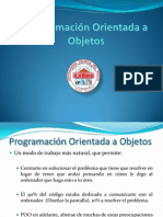 Programación Orientada a Objetos