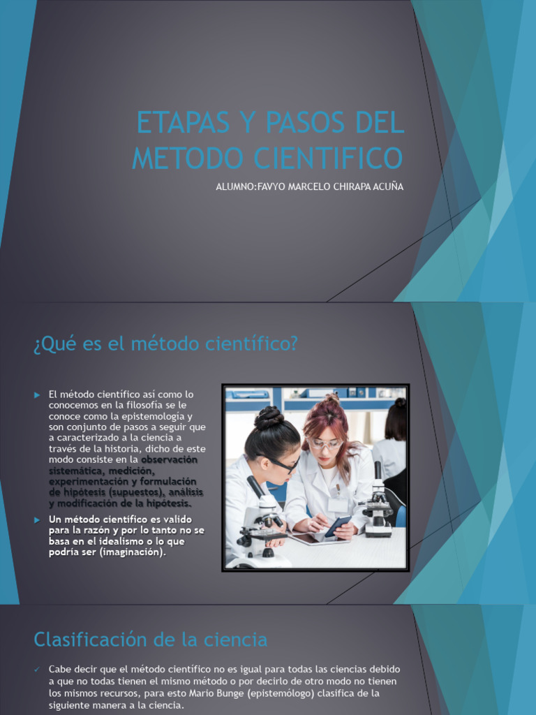 Etapas y Pasos Del Metodo Cientifico | PDF | Método científico | Hipótesis